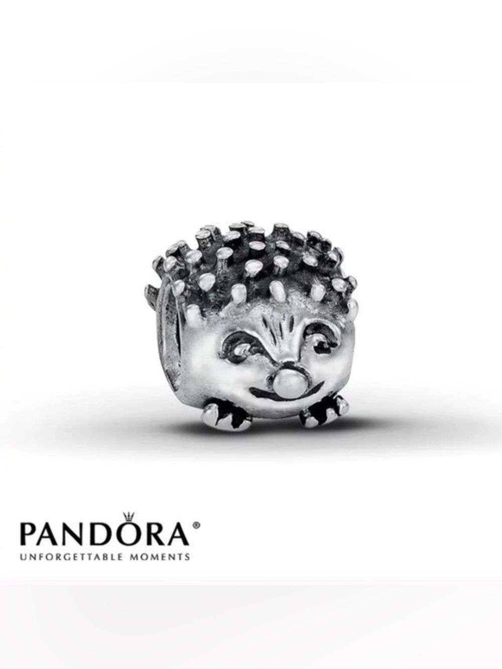 Retired Pandora Silver Hedgehog Charm